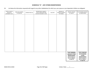 Form 25 (Personal History Disclosure Form 1) Casino Qualifiers - New Jersey, Page 45