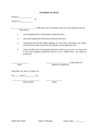 Form 25 (Personal History Disclosure Form 1) Casino Qualifiers - New Jersey, Page 48