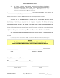Form 25 (Personal History Disclosure Form 1) Casino Qualifiers - New Jersey, Page 49