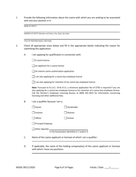 Form 21 New Jersey Supplemental Form to the Multi-Jurisdictional Personal History Disclosure Form - Casino Qualifiers and Casino Key Employee Qualifiers - New Jersey, Page 9