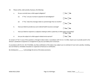 Form 22 Personal History Disclosure Resubmission Form - Casino Qualifiers - New Jersey, Page 16