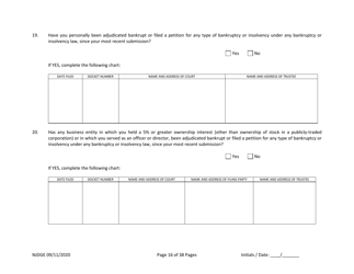 Form 22 Personal History Disclosure Resubmission Form - Casino Qualifiers - New Jersey, Page 17