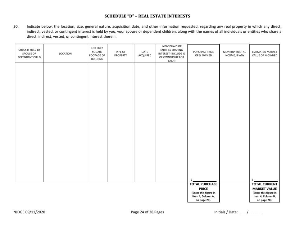 Form 22 Personal History Disclosure Resubmission Form - Casino Qualifiers - New Jersey, Page 25
