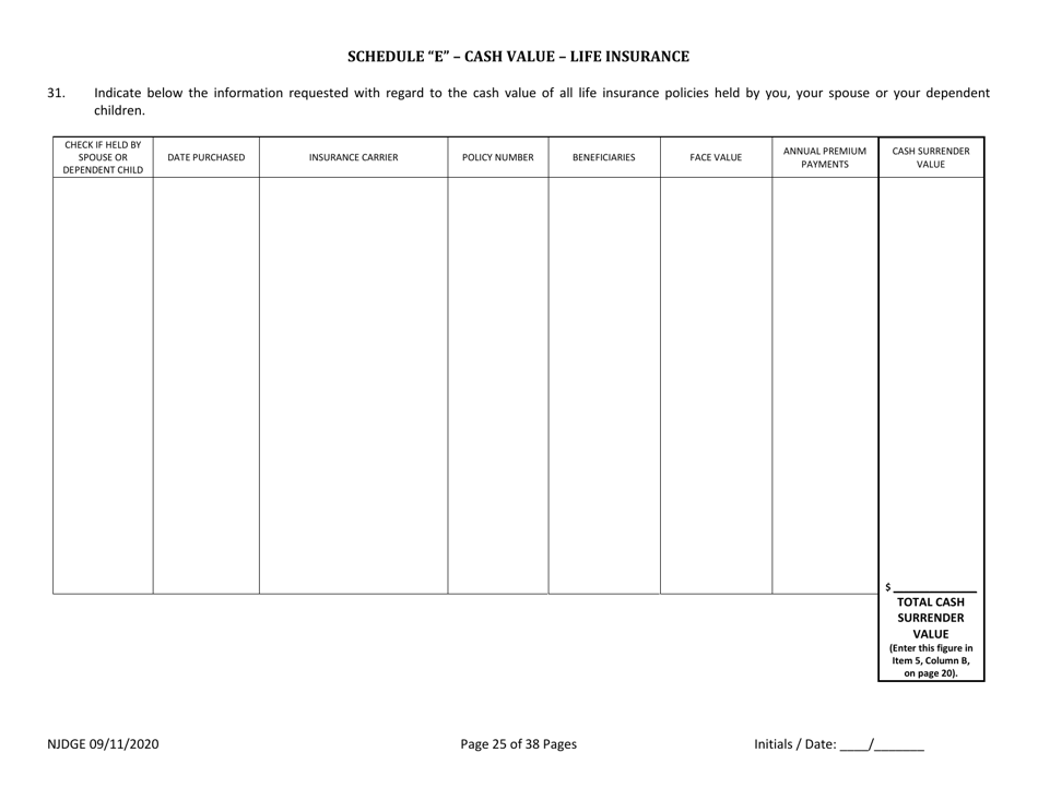 Form 22 Personal History Disclosure Resubmission Form - Casino Qualifiers - New Jersey, Page 26