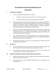 Form 22 Personal History Disclosure Resubmission Form - Casino Qualifiers - New Jersey, Page 2