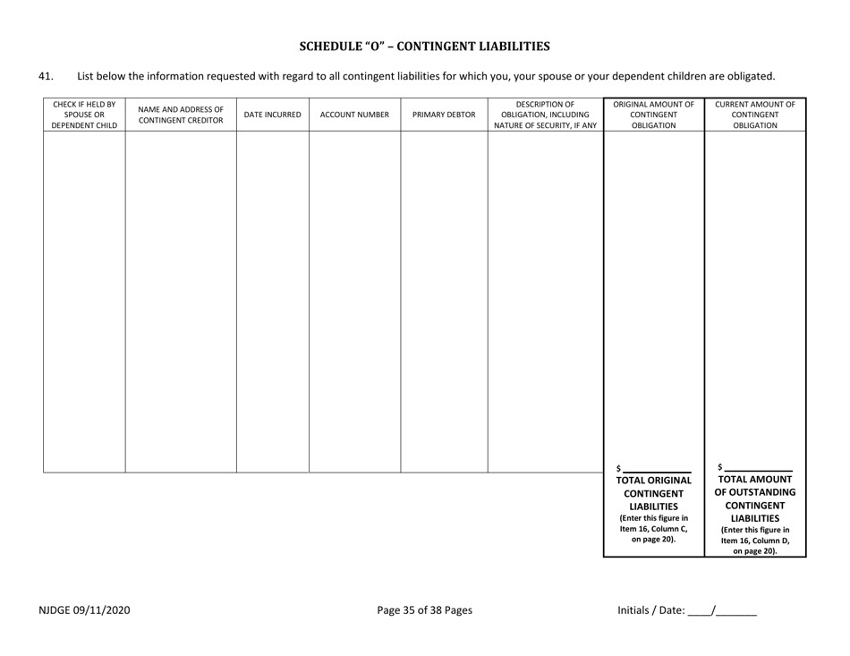 Form 22 Personal History Disclosure Resubmission Form - Casino Qualifiers - New Jersey, Page 36