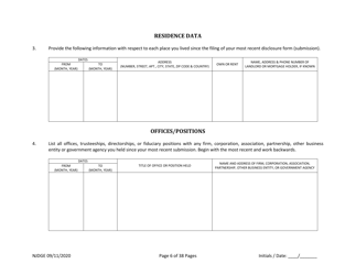 Form 22 Personal History Disclosure Resubmission Form - Casino Qualifiers - New Jersey, Page 7