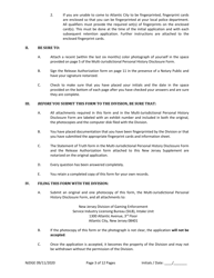 Form 33 New Jersey Supplemental Form to the Multi-Jurisdictional Personal History Disclosure Form - Casino Service Industry Enterprise Qualifiers - New Jersey, Page 4