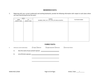 Form 34 (Personal History Disclosure Form 2) Outside Directors of Holding and Intermediary Companies of Casino Service Industry Enterprises - New Jersey, Page 10