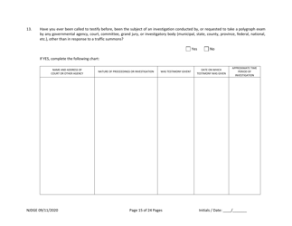 Form 34 (Personal History Disclosure Form 2) Outside Directors of Holding and Intermediary Companies of Casino Service Industry Enterprises - New Jersey, Page 16