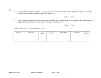 Form 34 (Personal History Disclosure Form 2) Outside Directors of Holding and Intermediary Companies of Casino Service Industry Enterprises - New Jersey, Page 18