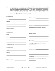 Form 34 (Personal History Disclosure Form 2) Outside Directors of Holding and Intermediary Companies of Casino Service Industry Enterprises - New Jersey, Page 22