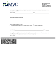 Form DR-14 Passenger and School Bus Fingerprinting Information and Application - New Jersey, Page 2