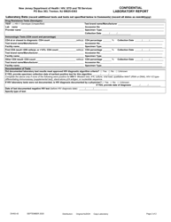 Form DHAS-43 Confidential Laboratory Report - New Jersey, Page 2