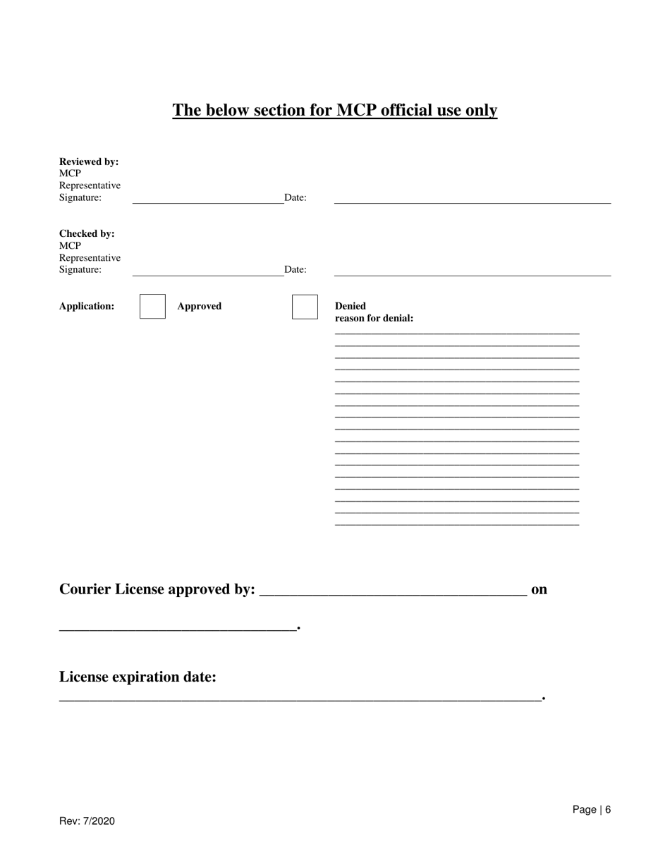 Mcp Courier Application - New Mexico, Page 6