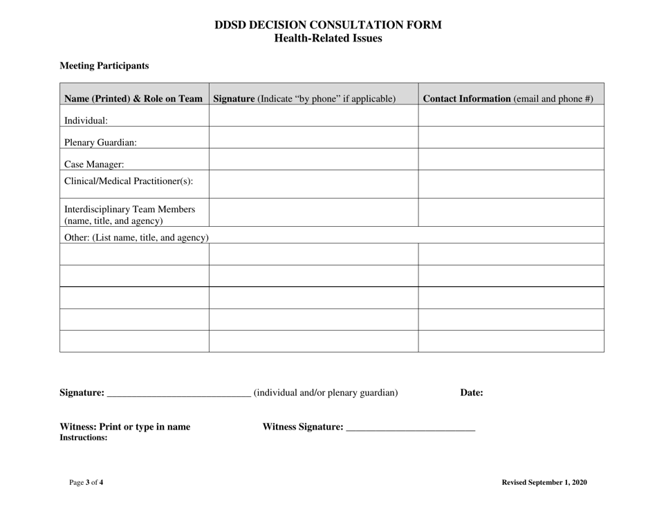 Ddsd Decision Consultation Form - New Mexico, Page 3