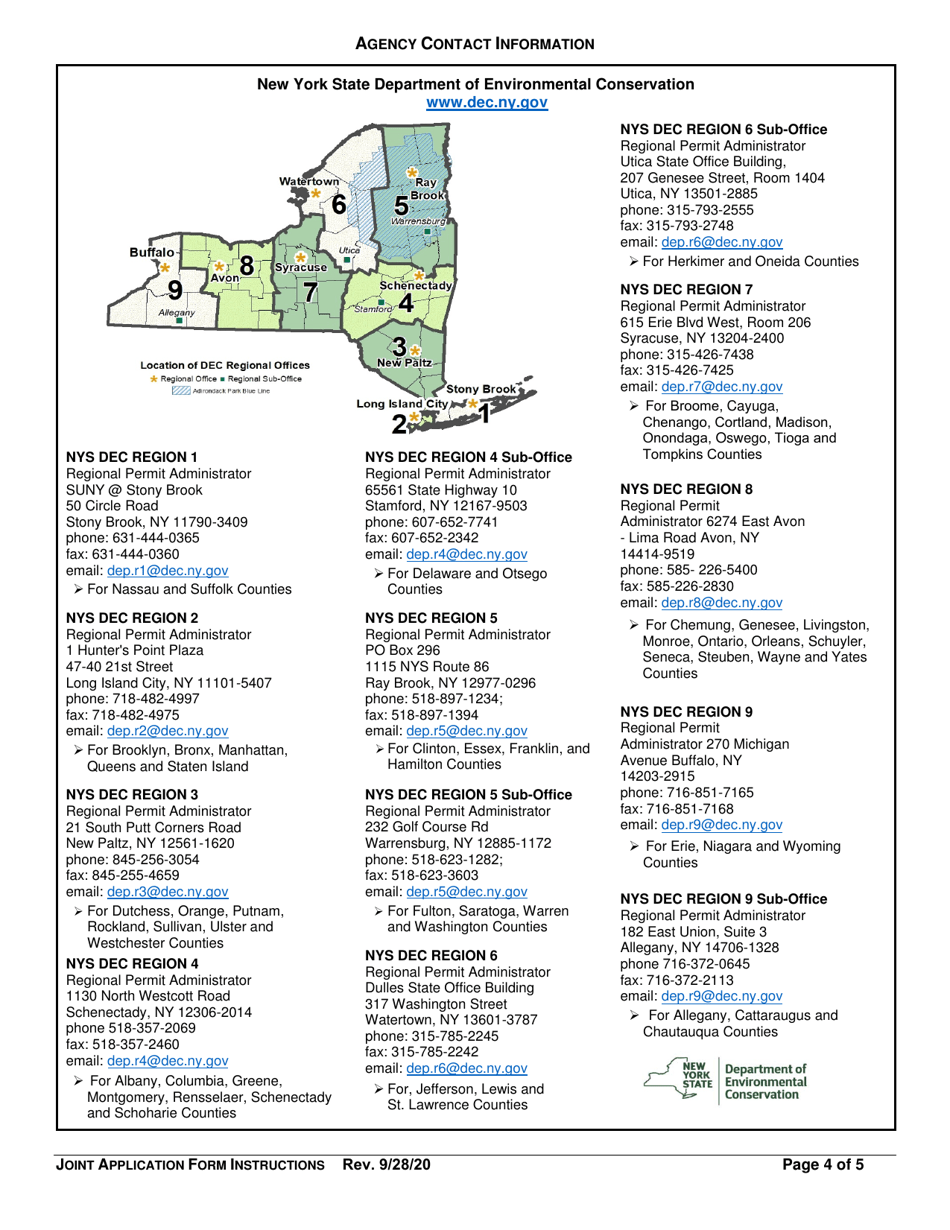 Instructions for Joint Application Form - New York, Page 4