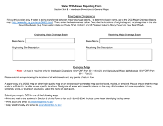 Water Withdrawal Reporting Form - New York, Page 3