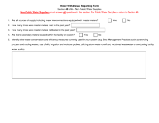 Water Withdrawal Reporting Form - New York, Page 5