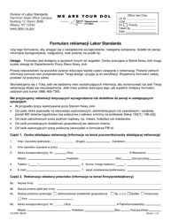 Form LS223P Labor Standards Complaint Form - New York (Polish), Page 3