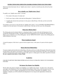 Form SH-5 Eligible Senior Citizen Election Form - New York, Page 2