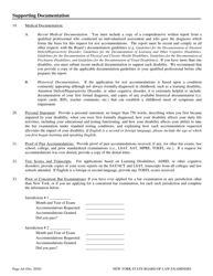 Application for Non-standard Test Accommodations (Nta) - New York, Page 4