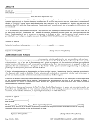 Application for Non-standard Test Accommodations (Nta) - New York, Page 6