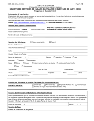 Document preview: Formulario OCFS-4930-S Solicitud De Servicios De Huellas Dactilares En Elestado De Nueva York - New York (Spanish)