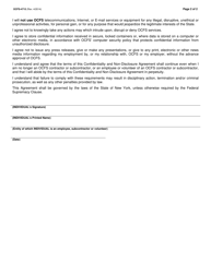 Form OCFS-4715 Confidentiality Non-disclosure Agreement - New York, Page 2