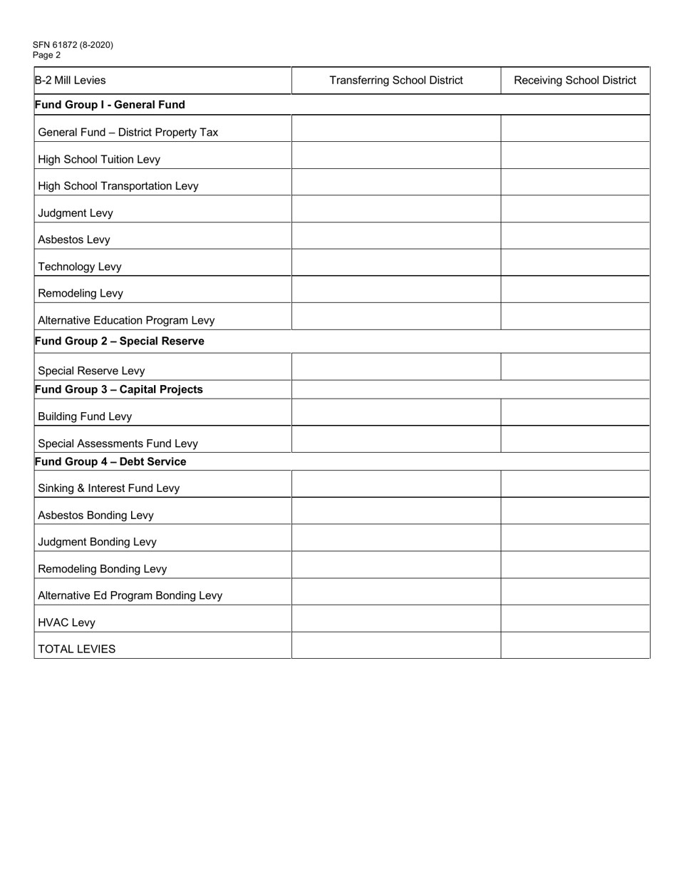 Form SFN61872 Informational Sheet for Voluntary Transfer of Property - North Dakota, Page 2
