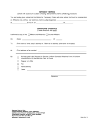 Affidavit 5 Motion and Affidavit or Counter Affidavit for Temporary Orders Without Oral Hearing - Ohio, Page 5