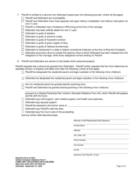 Uniform Domestic Relations Form 7 Complaint for Divorce With Children - Ohio, Page 3