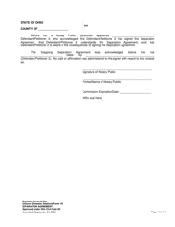 Uniform Domestic Relations Form 19 Separation Agreement - Ohio, Page 14