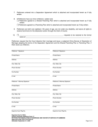 Uniform Domestic Relations Form 17 Petition for Dissolution of Marriage and Waiver of Service of Summons - Ohio, Page 3