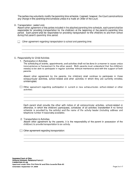 Uniform Domestic Relations Form 21 Parenting Plan - Ohio, Page 3