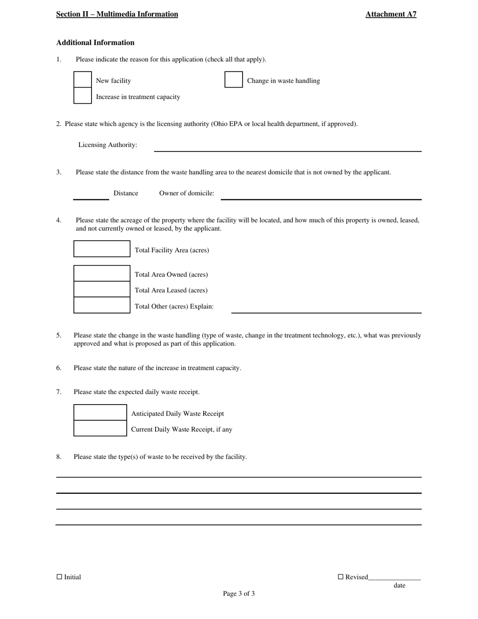 Attachment A7 Infectious Waste Treatment Facility - Ohio, Page 3
