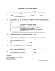 Document preview: Form OP-060125O Disciplinary Process Extension - Oklahoma