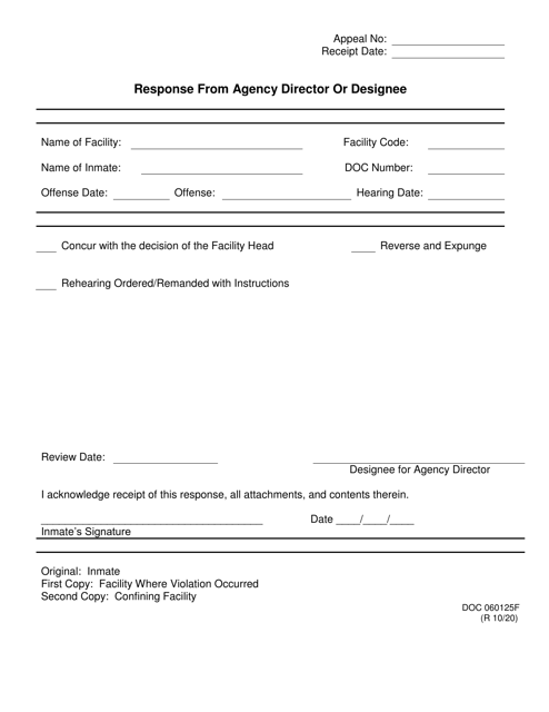 Form OP-060125F  Printable Pdf