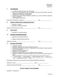 Form OP-060901 Attachment B Release Checkout Sheet - Oklahoma, Page 2