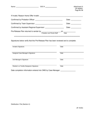 Form OP-060901 Attachment A Pre-release Plan - Oklahoma, Page 9