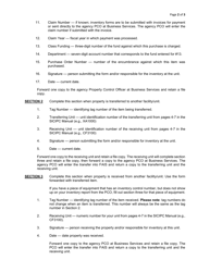 Instructions for Form DOC120801A Property Inventory Control - Oklahoma, Page 2