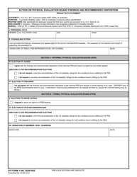 AF Form 1180 Download Fillable PDF or Fill Online Action on Physical ...