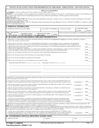 AF Form 177 Notification of Qualification for Prohibition of Firearms, Ammunition, and Explosives