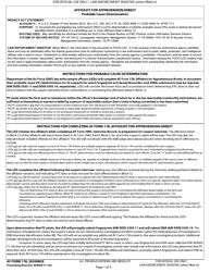 AF Form 178 Affidavit for Apprehension/Arrest
