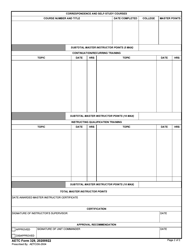 AETC Form 329 Sere and Aircrew Master Instructor Qualification Record, Page 2