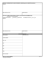 AETC Form 125A Record of Administrative Training Action, Page 2