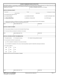 AETC Form 141 &quot;Record of Commander's Review Action (Ift/Rft)&quot;
