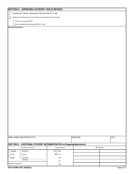 AETC Form 126F Record of Commander&#039;s Review Action (Fighter/Iff), Page 2