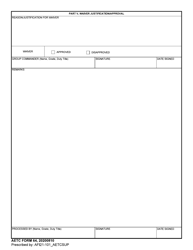 AETC Form 64 Request for Special Certification, Page 2