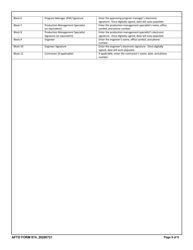 AFTO Form 874 Time Compliance Technical Order Supply Data Requirements, Page 9